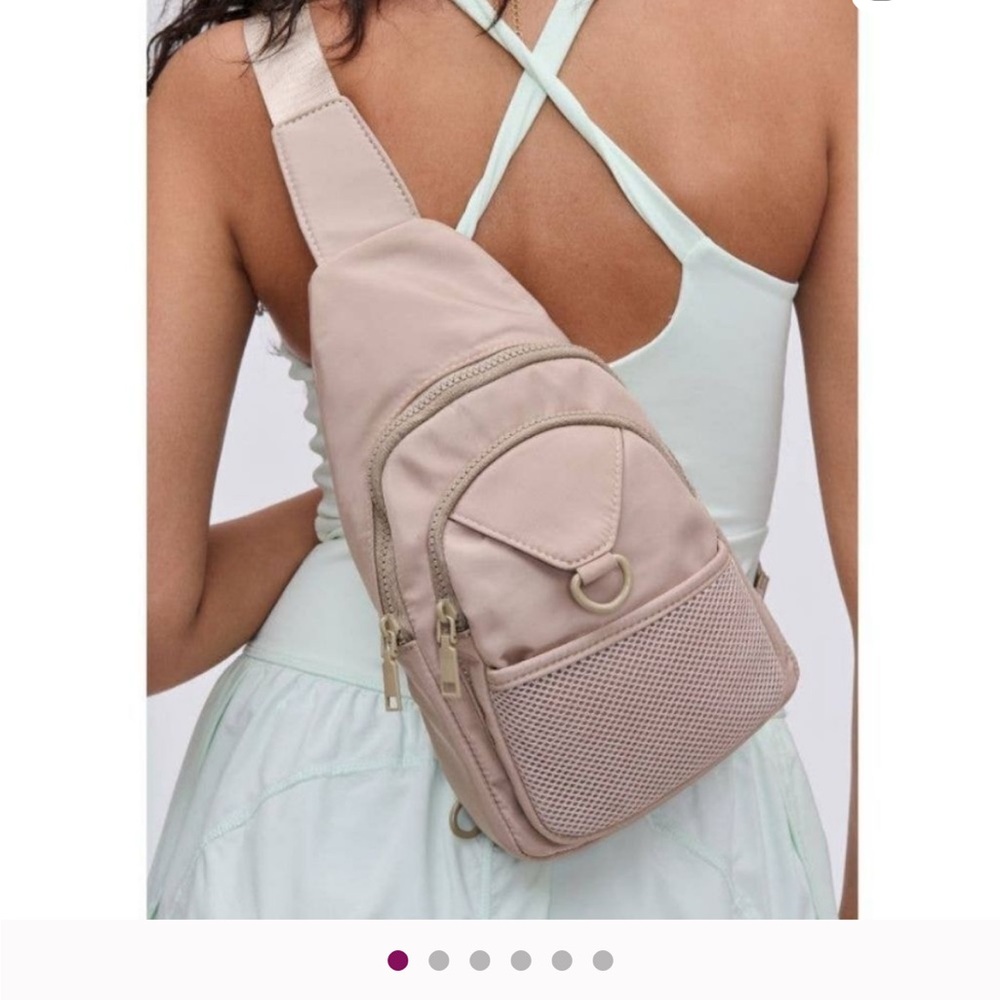 Urban Expression Elegant blush Sling Backpack for Women